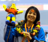 NhuThiKhoa of Vietnam at ASEAN award ceremony in Hanoi.