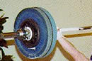 shot of a set of weights